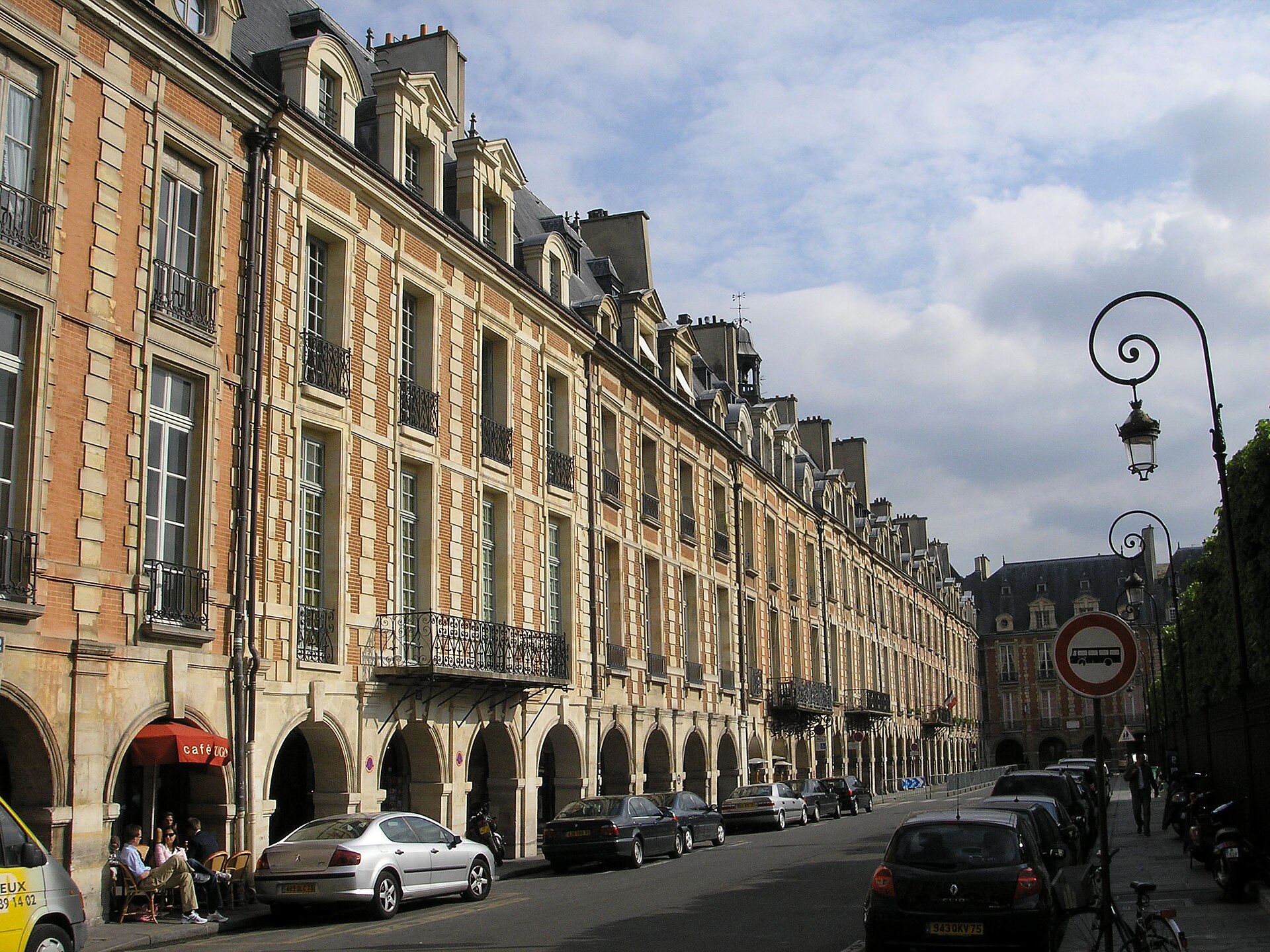 Place des Vosges in Paris, eastern side.